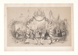 1848～1850年の戦後、軍隊の帰還に関する記念シート 作： Emil Ditlev Bærentzen