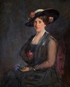 オルガ・マイヤーズ夫人の肖像、1915年。 作： Emil Fuchs