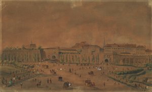 ウィーンの古いケルントナー塔と新しいケルントナー塔 作： Emil Hütter