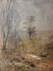 3 月の気分 – ウィーンの森の早春 作： Emil Jakob Schindler