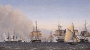 1801 年 4 月 2 日のレデンの戦い 作： Emil Normann