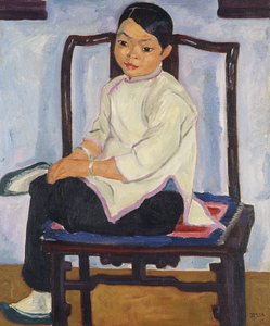 中国の女の子;中国の少女、1912 作： Emil Orlik