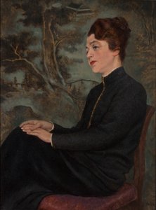 女性の肖像画 作： Emil Orlik