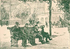 ビクトリア堤防で、1898 作： Emil Orlik