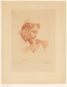 マックス・クリンガーの肖像 作： Emil Orlik