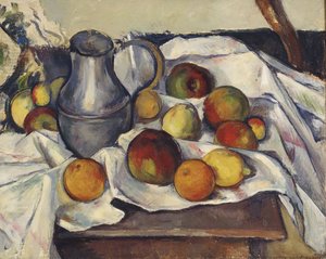 リンゴのある静物。 Stilleben mit Apfeln、 作： Emil Orlik