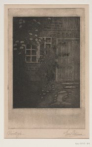 花のある家の壁 作： Emil Petersen