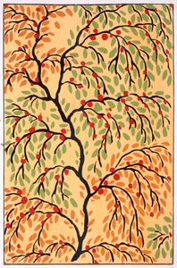 ブーケと葉 1925年頃（カラーリソ） 作： Émile Allain Séguy