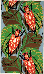 Insectes、pub のプレート 19 の詳細。 1930年代（ポチョワールプリント） 作： Émile Allain Séguy
