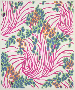 「Floreal: Dessins & Coloris Nouveau」の花柄モチーフ、1920年頃（ステンシルプリント）