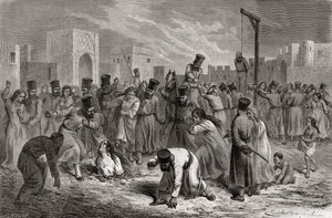 1878年に発行されたHuyotの彫刻による「手の中の世界」の挿絵のイラスト 作： Emile Antoine Bayard