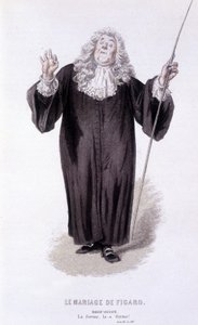 エドゥアール・フルニエによるボーマルシェ（1732-1799）の全作品。エミール・バヤールによるドローイング。エド。Laplace, Sanchez et Cie, Paris 1876年。これは "フィガロの結婚 "のブリドオイソンです。 作： Emile Antoine Bayard