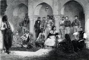 1871年のルトゥールドゥモンドのイラスト、アルジェのハウススタッフとティンヌさん 作： Emile Antoine Bayard