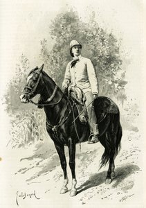ジェーン・ディウラフォイ（旧姓マグレ）の肖像 作： Emile Antoine Bayard