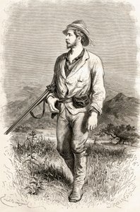 ヘンリーモートンスタンリー卿、J。ロバートによって刻まれた「世界の手」からのイラスト、1878年公開 作： Emile Antoine Bayard