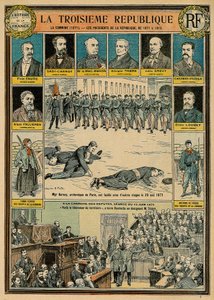1871年から1913年までの第三共和国とその大統領 - 1871年のコミューン - パリのアルシュベクであるモンシニョール・ダルボワが、1871年5月28日に他の人質とともに銃殺された - 1871年6月16日の下院での集会。1871年6月16日の下院での演説：「パリの解放者はここにいる 作： Emile Antoine Bayard