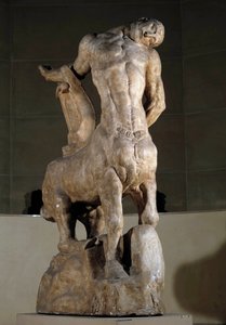 アントワーヌ・ブールデルによる死にゆくケンタウロスの彫刻 作： Emile Antoine Bourdelle