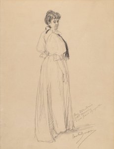 貴婦人のスケッチ 作： Emile Auguste Carolus Duran