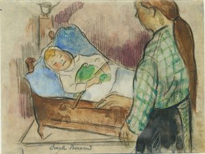 就寝時間 作： Emile Bernard
