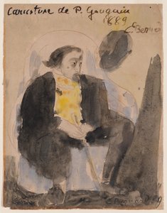ポール・ゴーギャンの似顔絵 作： Emile Bernard