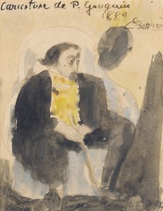 ポールゴーギャンの風刺画、1889 作： Emile Bernard