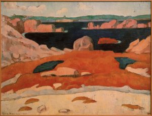 野生の海、サンブリアック 作： Emile Bernard