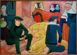 豚市場 作： Emile Bernard