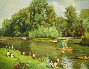 マルヌの縁、1932年頃 作： Emile Bernard