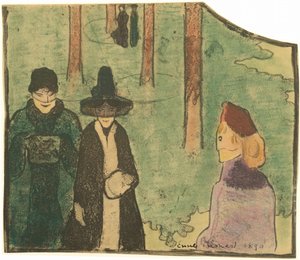 森の中で 作： Emile Bernard