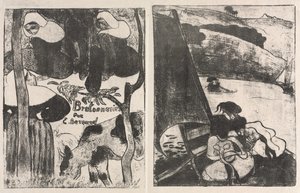 Les Bretonneries: タイトルページと巡礼からの帰還 作： Emile Bernard