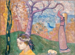 マドレーヌ・オ・ボワ・ド・アムール、1892 作： Emile Bernard