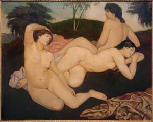 お風呂の後（ニンフ） 作： Emile Bernard