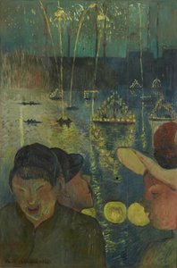 夜祭、1888 作： Emile Bernard