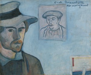 ゴーギャンの肖像を描いた自画像、1888