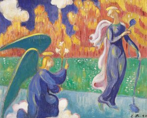 受胎告知、1890 作： Emile Bernard