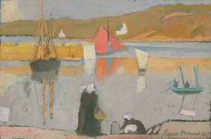 セントブリアックの港、1887 作： Emile Bernard