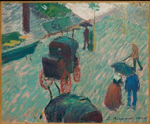 パブリックガーデン、マイエンヌ、1886 作： Emile Bernard