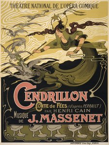 1899年のジュールマセネによるオペラセンドリヨンのポスター