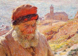 アンペリオ、ボルディゲーラの古い漁師 作： Emile Claus