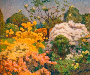 ツツジ、キューガーデン、c1914 作： Emile Claus
