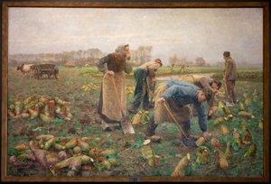 ビートの収穫 作： Emile Claus