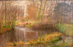オーイドンクの庭 作： Emile Claus
