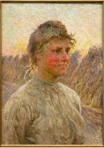 若い農家の妻 作： Emile Claus