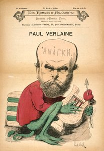 デカダンスとしてのポール・ヴェルレーヌ、1880年代 作： Emile Cohl