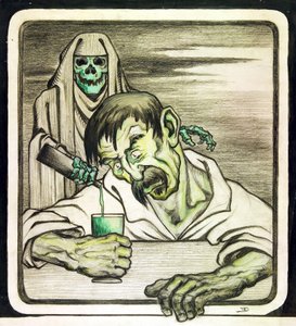 アブサンは死である 作： Émile Decoeur