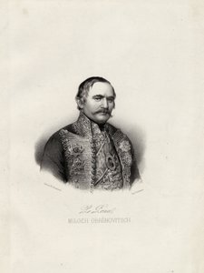 ミロオブレノビッチI 1780-1860、セルビア王子、1838年頃 作： Emile Desmaisons