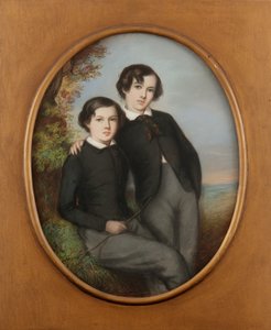 J. McNeill Whistler と彼の兄弟 William の肖像 (Dr. William Whistler) 作： Emile Francois Dessain
