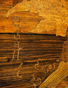 エミール・ガレ(1846-1904)作 アールヌーボー様式コーヒーテーブル 細部にガレのサイン フランス 20世紀
