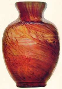 E.ゴール作のガラス花瓶、c1846-1903、1903 作： Emile Galle