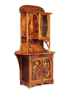 トンボのキャビネット、1900年頃 作： Emile Galle